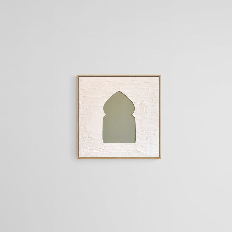 Sage Abstract Mosque | Textured Art on Canvas